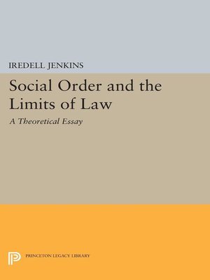 cover image of Social Order and the Limits of Law